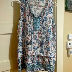 J.Jill L Rayon Tunic Tank